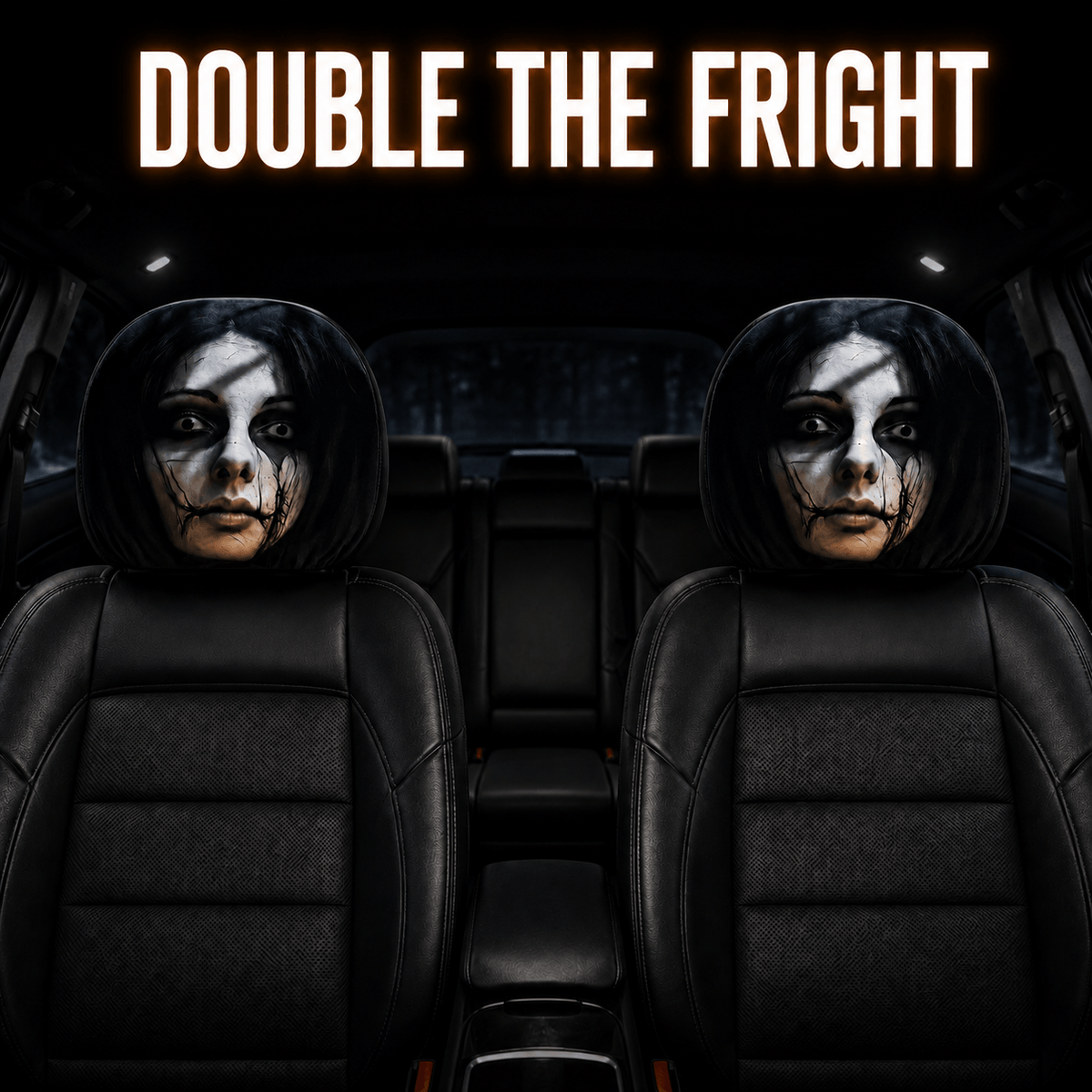 Haunted Headrest Covers™ – Halloween Car Décor