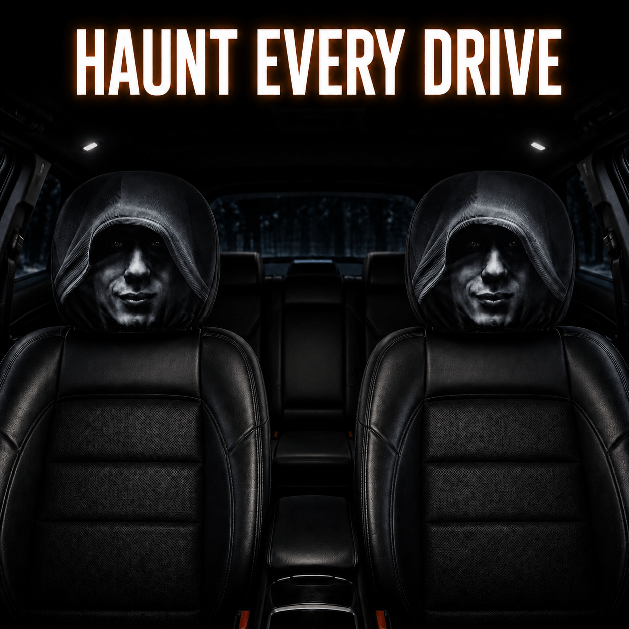 Haunted Headrest Covers™ – Halloween Car Décor