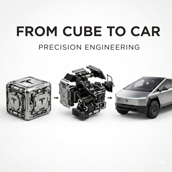 ⚙️ Mechanical Transformation Cube - Tesla CyberTruck