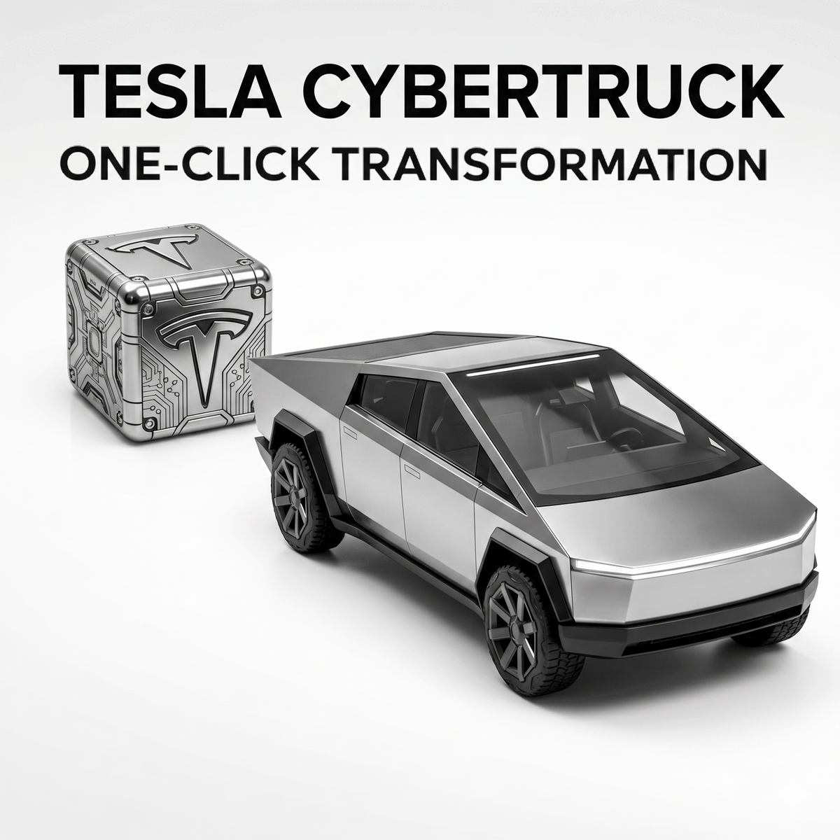 ⚙️ Mechanical Transformation Cube - Tesla CyberTruck